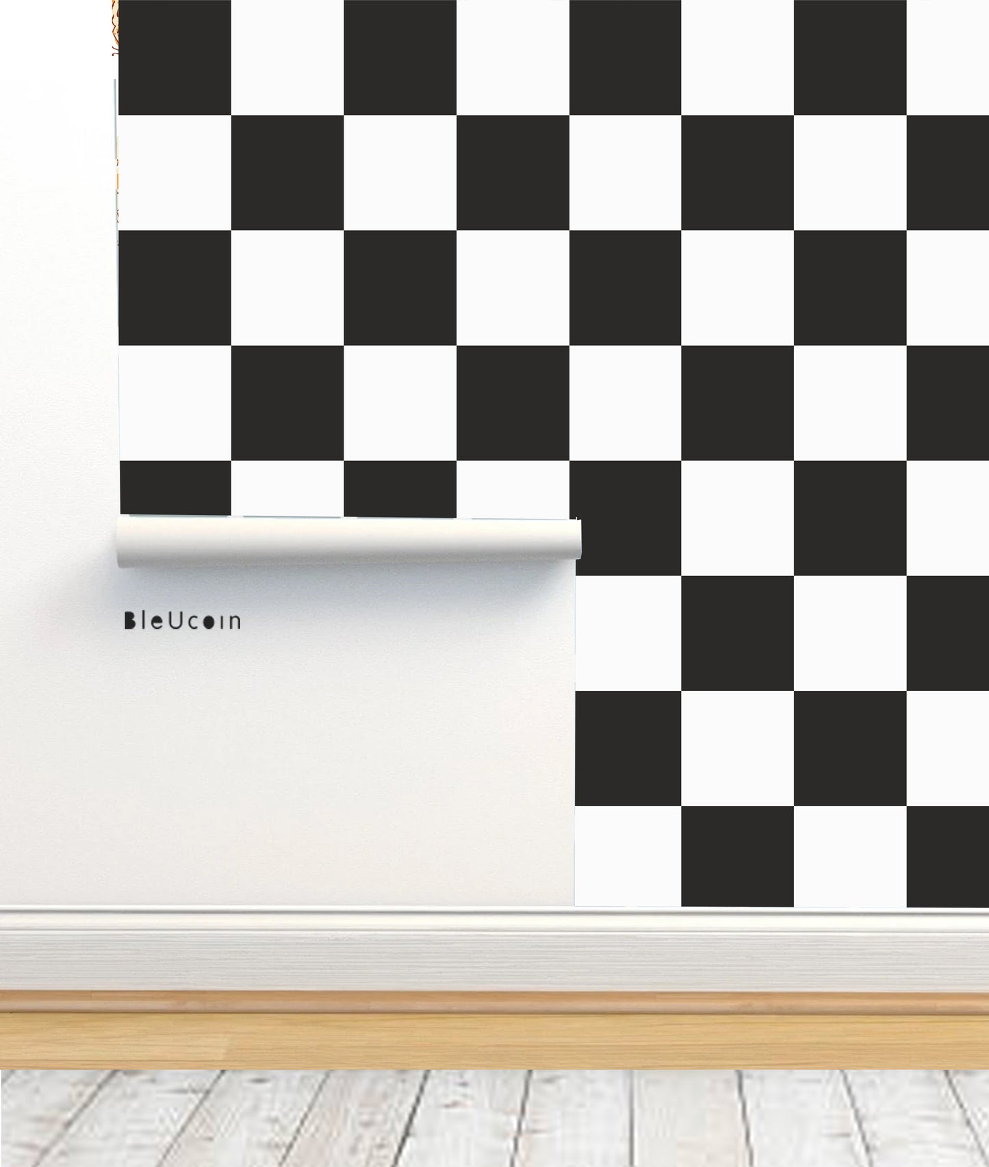 Black & White Checker Wallpaper