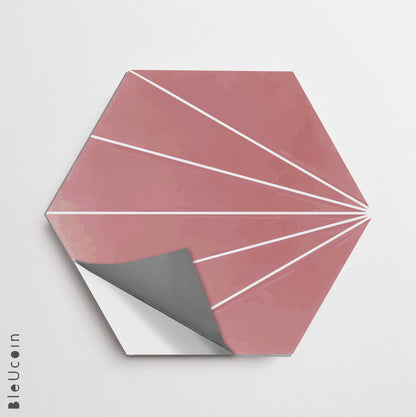 Kobe Rose hexagon Peel & Stick Tile