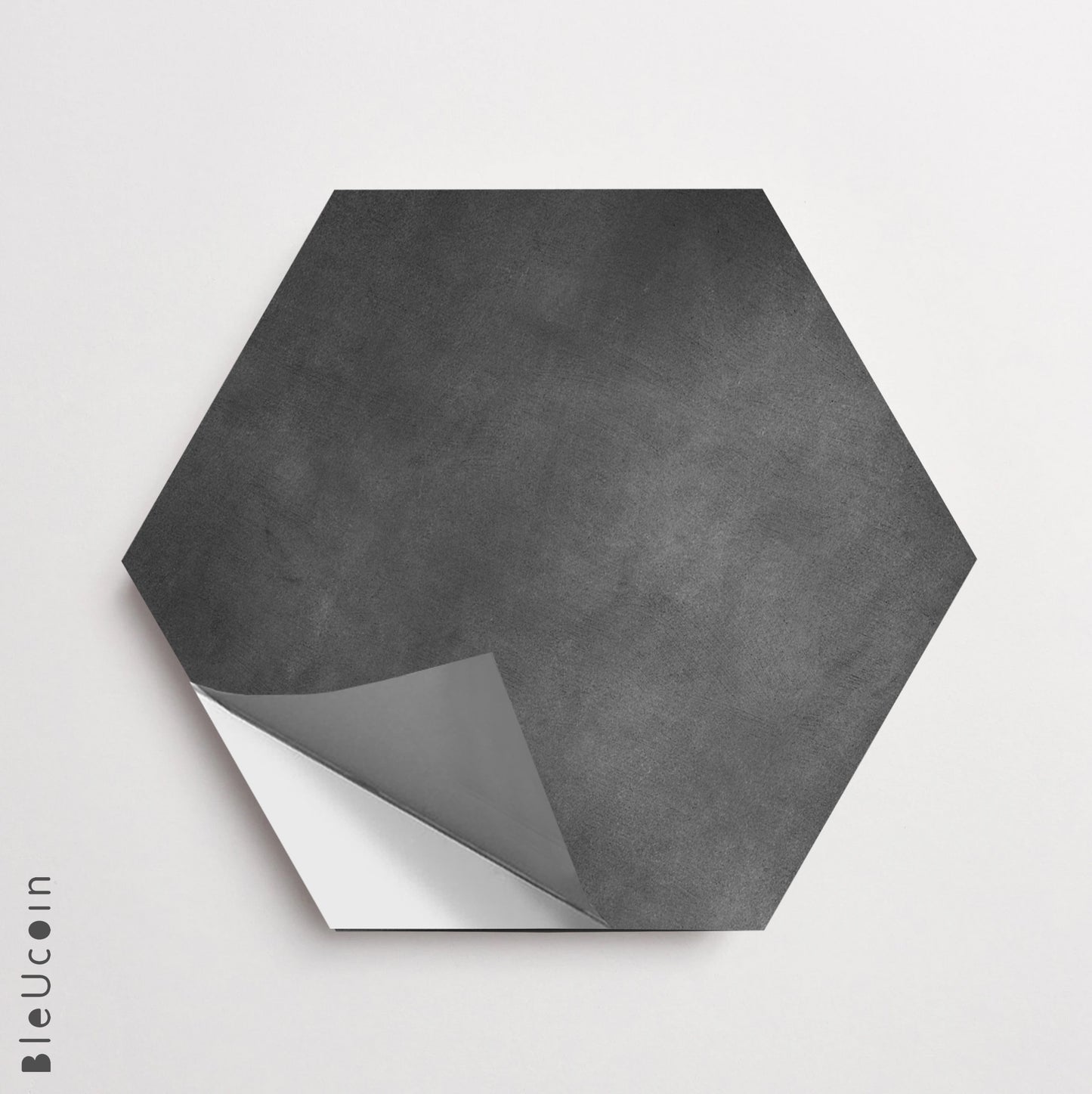 Hexagon Charcoal Peel & Stick Tile Decal