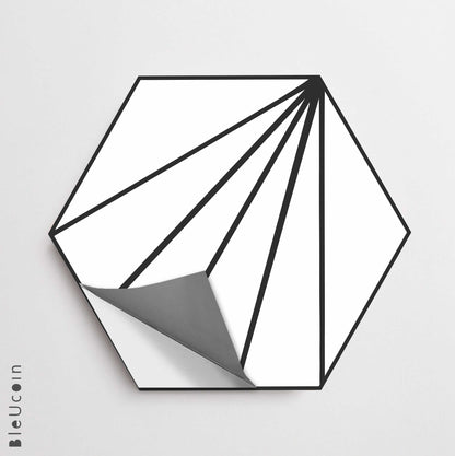 Kobe White Hexagon Peel & Stick Tile