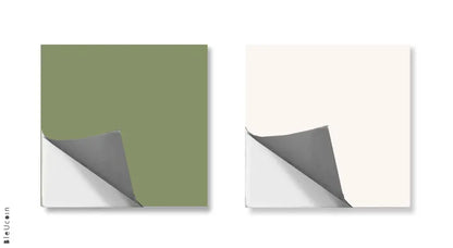 50% DISCOUNT - Citrus Olive & off White 12" x 12" - 44 Pcs Anti-Skid