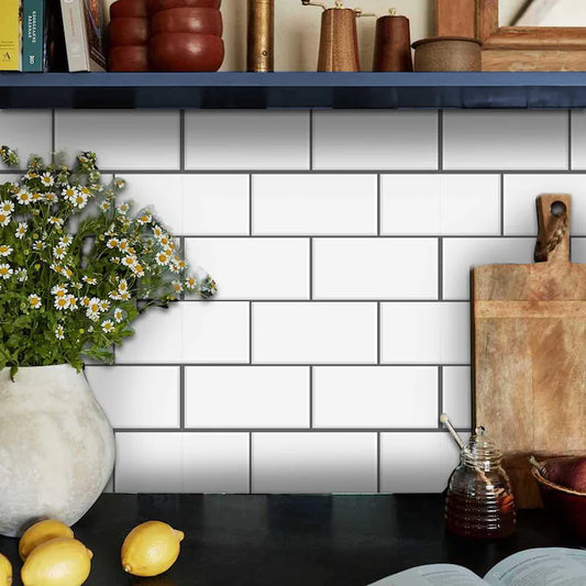 Off white Subway Peel & Stick Tile