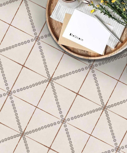 Nottingham Premium Peel and Stick Floor Tile Stickers | Removable, Renter friendly with Anti-Slip finish in sturdy 520 microns