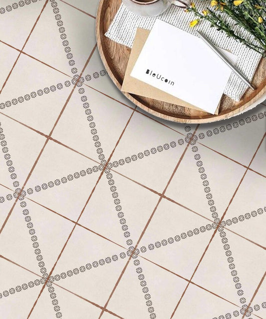 Nottingham Premium Peel and Stick Floor Tile Stickers | Removable, Renter friendly with Anti-Slip finish in sturdy 520 microns