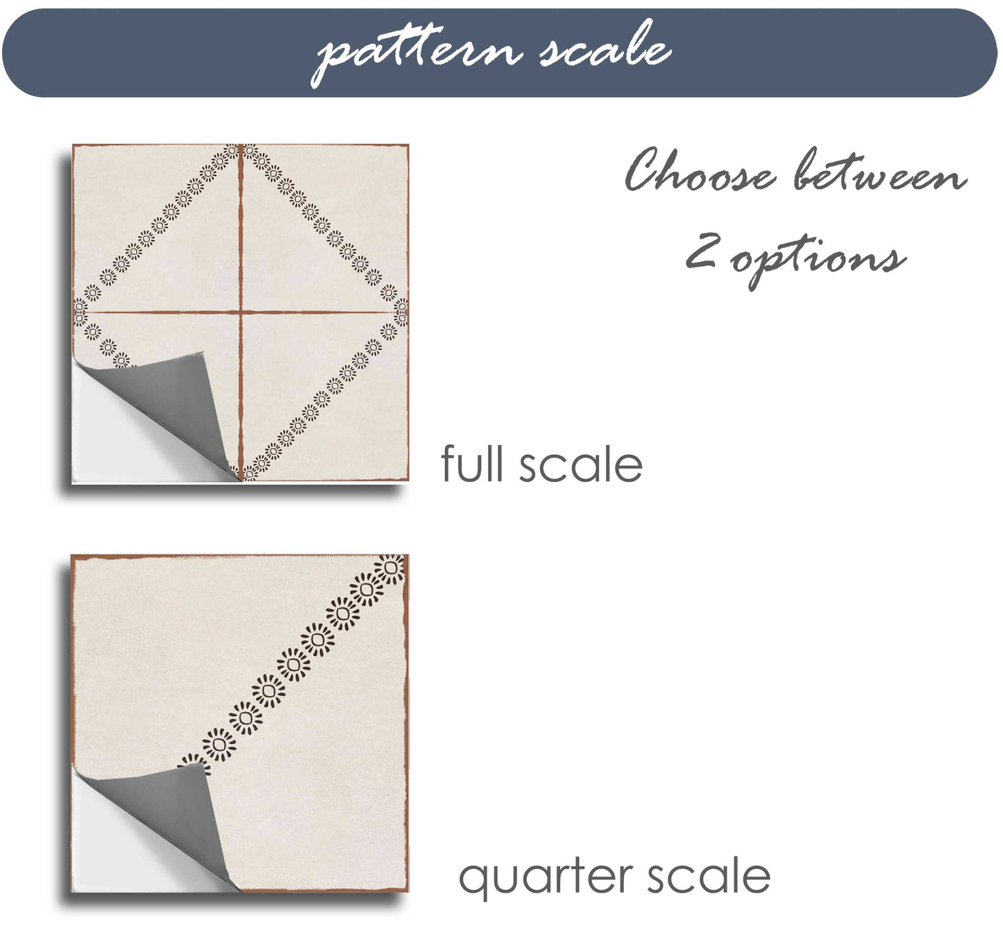 Nottingham Premium Peel and Stick Floor Tile Stickers | Removable, Renter friendly with Anti-Slip finish in sturdy 520 microns