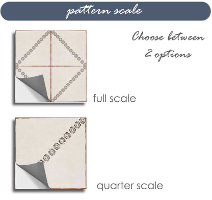 Nottingham Premium Peel and Stick Floor Tile Stickers | Removable, Renter friendly with Anti-Slip finish in sturdy 520 microns