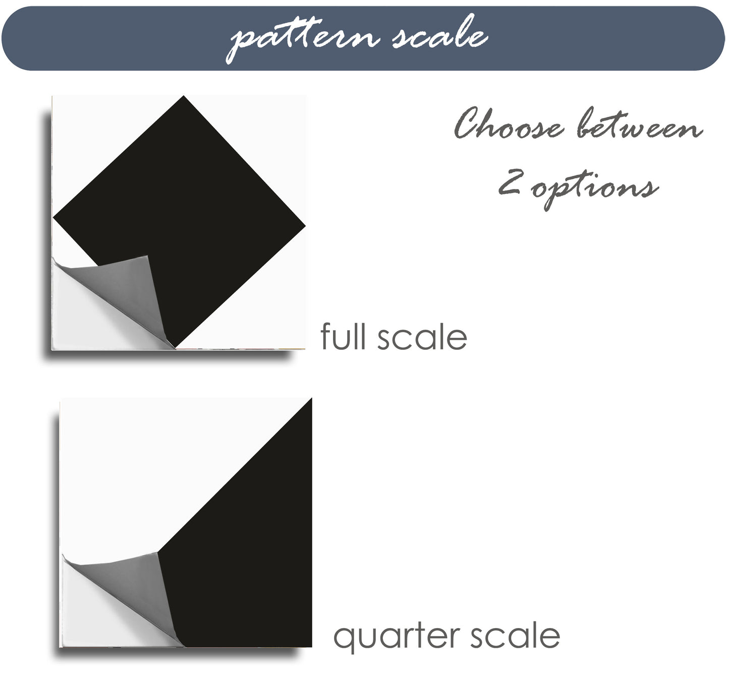Diamond Black & White Premium Peel and Stick Floor Tile Stickers | Removable, Renter friendly with Anti-Slip finish in sturdy 520 microns