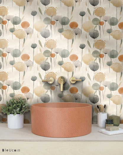 Boho dandelion Wallpaper