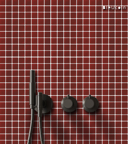 Oxblood Mosaic Peel & Stick Tile
