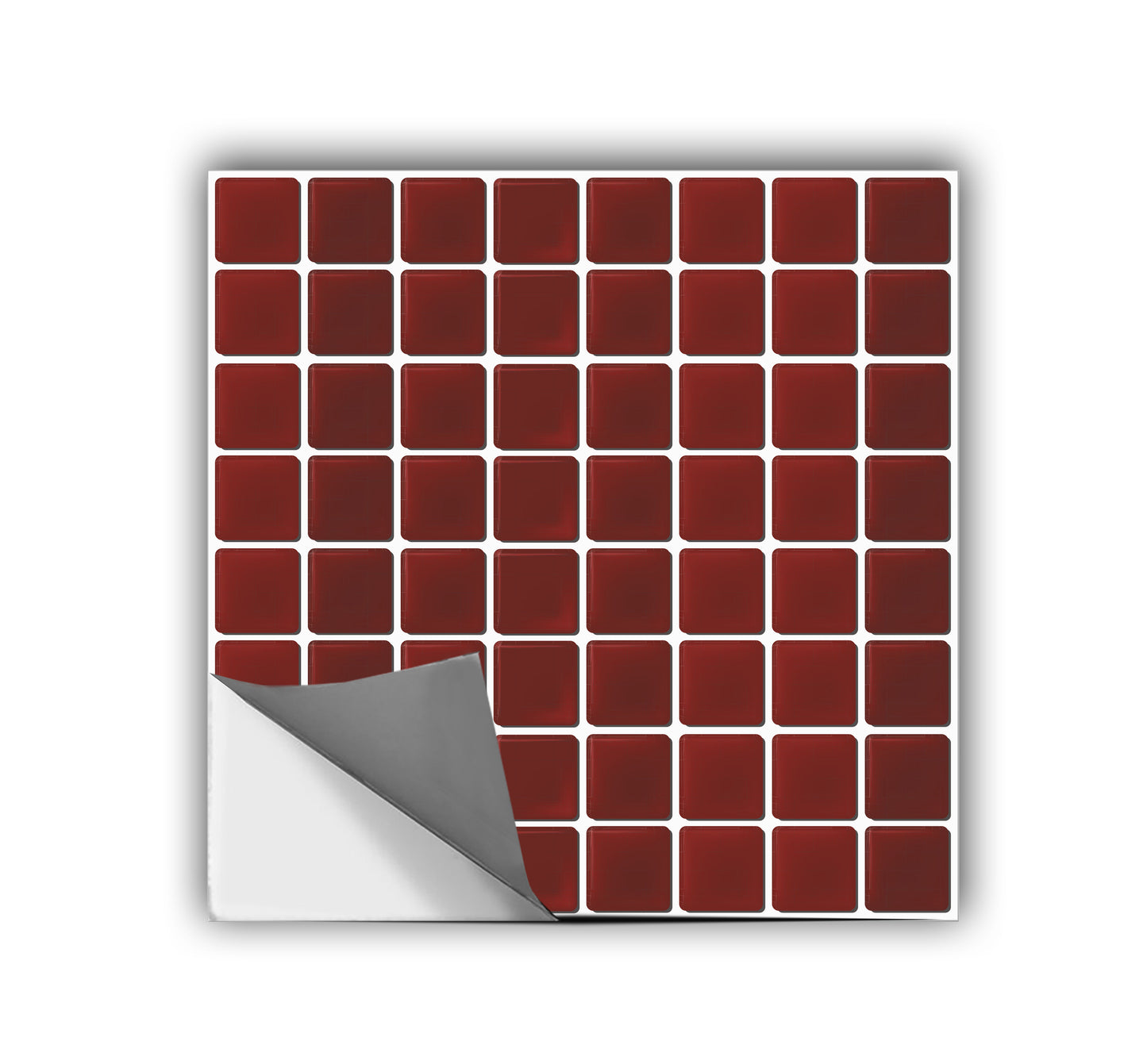 Oxblood Mosaic Peel & Stick Tile