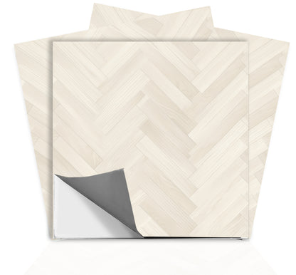 Wooden Herringbone Peel & Stick Tile