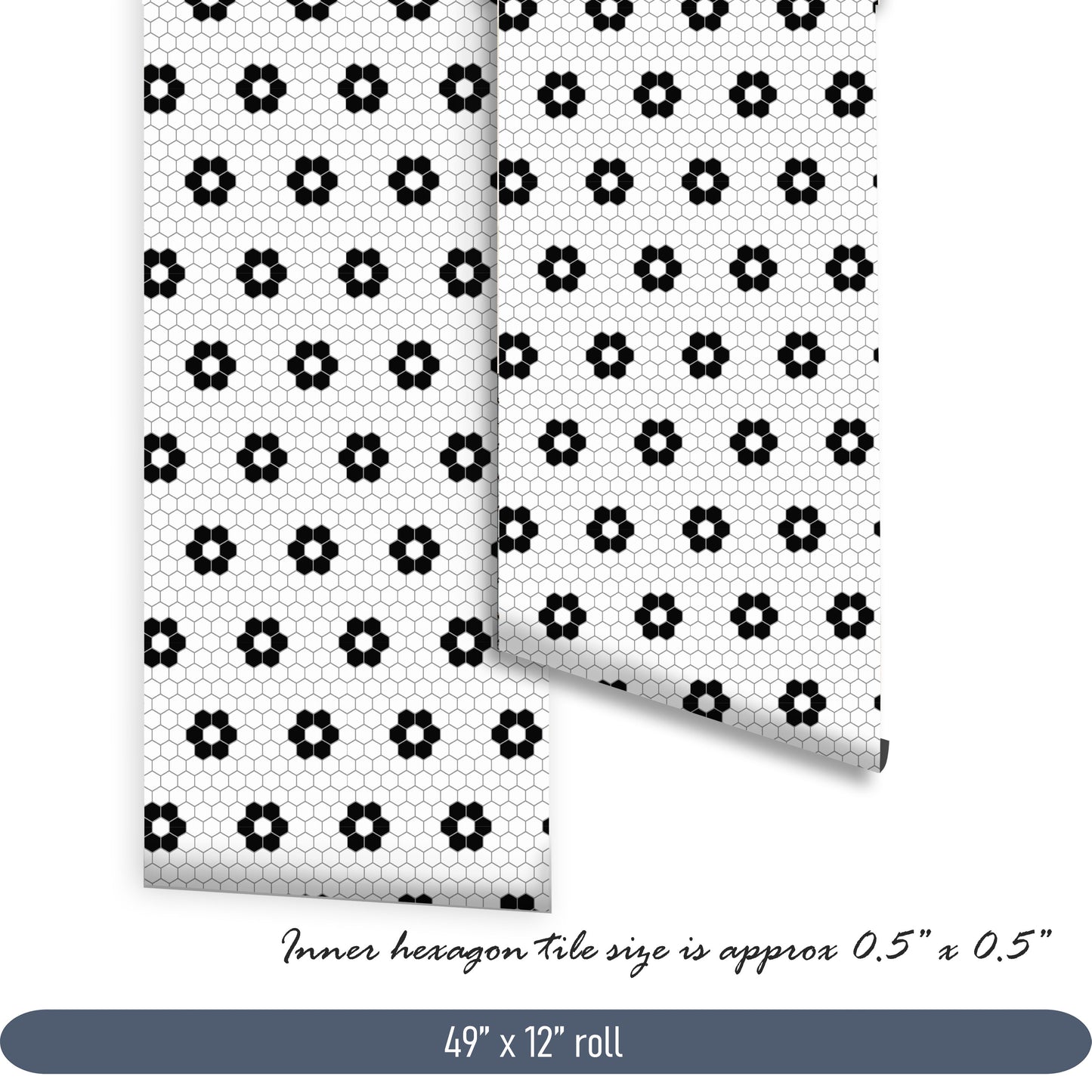 Helden Hexagon Peel and Stick Flooring