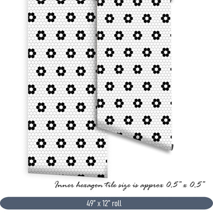 Helden Hexagon Peel and Stick Flooring