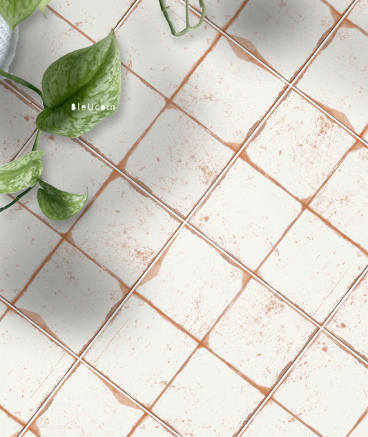 Vintage Perth Premium Peel and Stick Floor Tile Stickers | Removable, Renter friendly with Anti-Slip finish in sturdy 520 microns