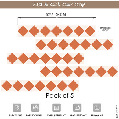 Diamond Ginger Stair Strips