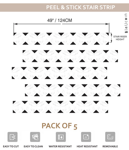 Rio Marble Peel & Stick Stair Strips