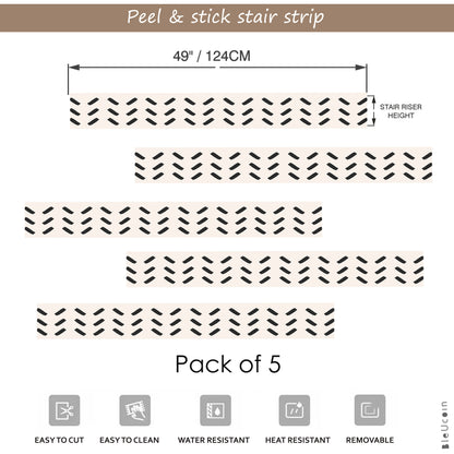 Brussels Peel and Stick Stair Strips