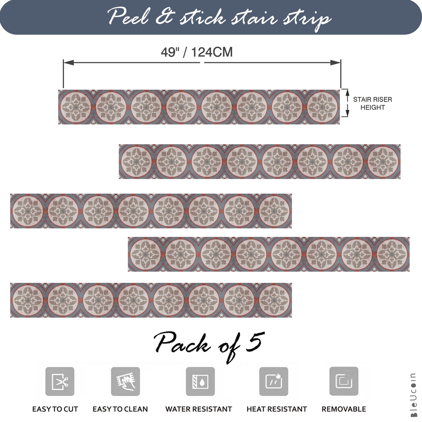Granada Peel & Stick Stair Strips