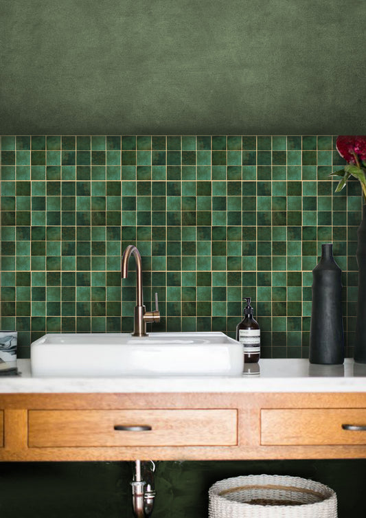 Mage Green Mosaic Peel & Stick Tile