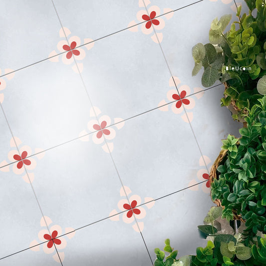 Jodhpur Premium Peel and Stick Floor Tile Stickers | Removable, Renter friendly with Anti-Slip finish in sturdy 520 microns