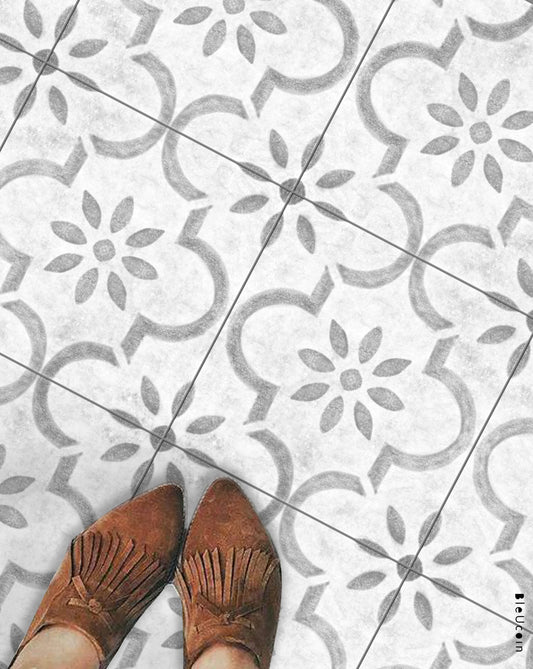 Pinebluff Premium Peel and Stick Floor Tile Stickers | Removable, Renter friendly with Anti-Slip finish in sturdy 520 microns